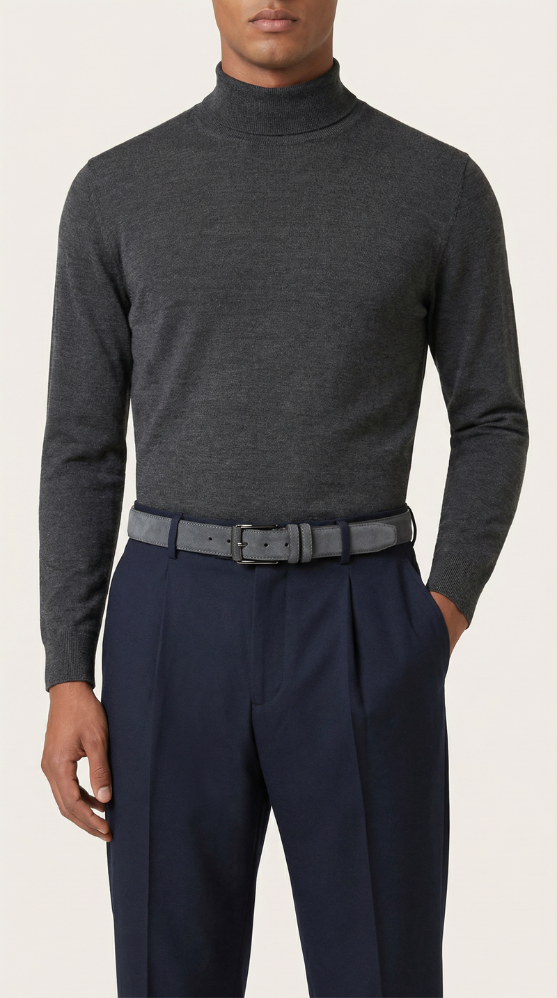 Boz Süet Dəri Kəmər